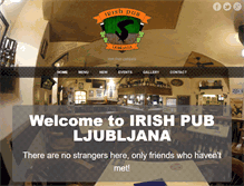 Tablet Screenshot of irishpub-ljubljana.si